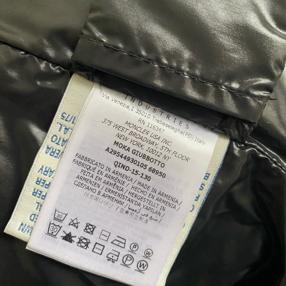 Moncler Junior Girls Moka Jacket- Size 12 - Picture 10 of 10